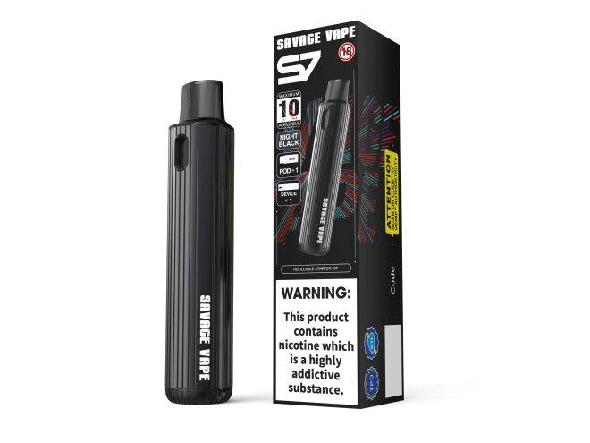 Savage vape S7 refillable replaceable vape pod kit - Image 2